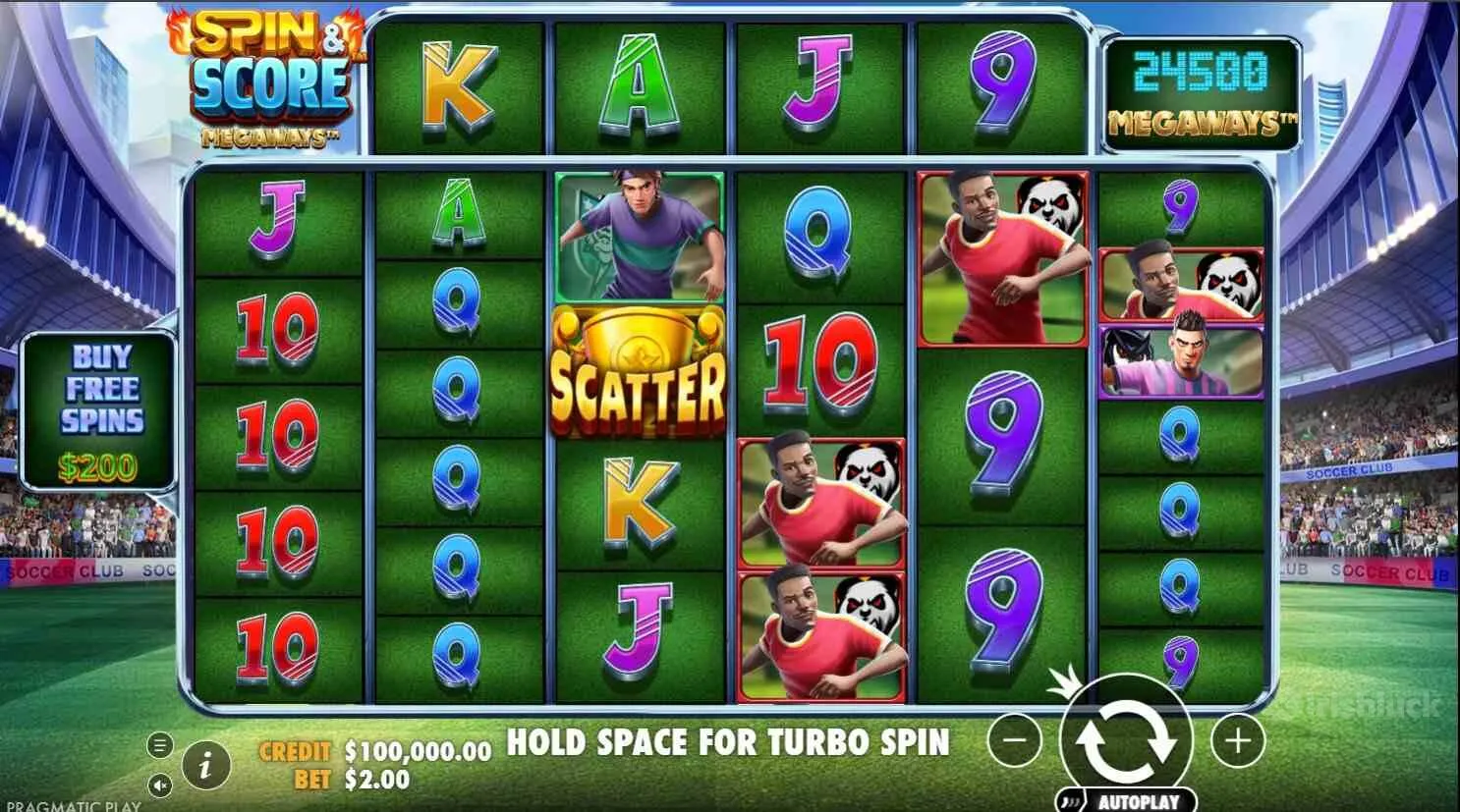 spin and score megways slot gameplay