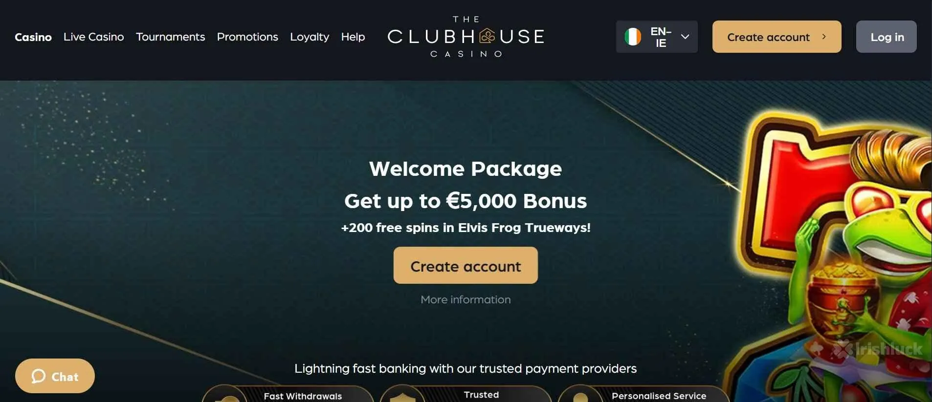 clubhouse casino welcome package