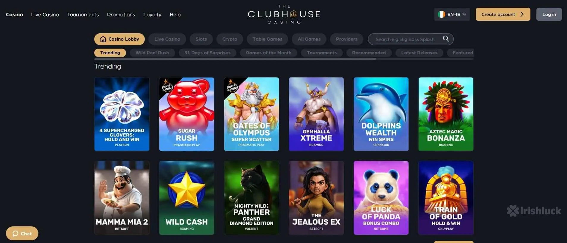 clubhouse casino games