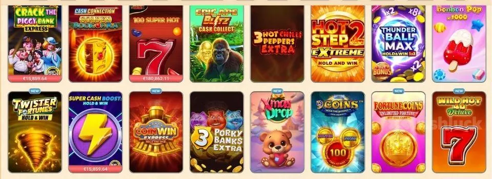 Vegasino games library