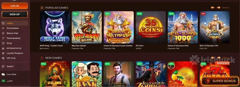 Vegazone casino game library