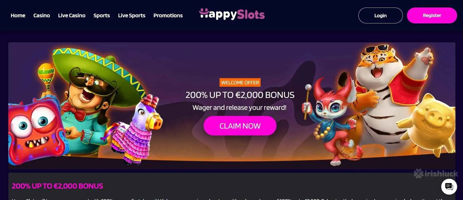 happyslots casino welcome bonus