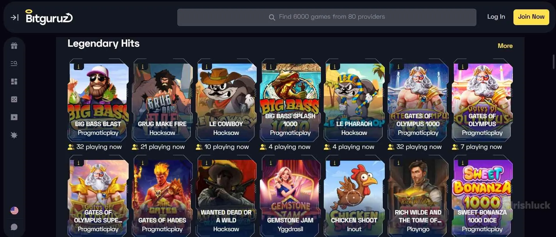bitguruz casino slot collection