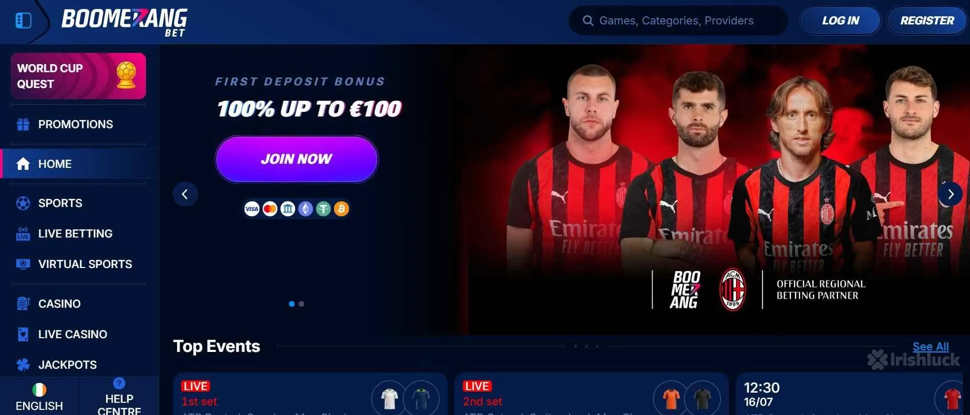 boomerang bet casino welcome bonus