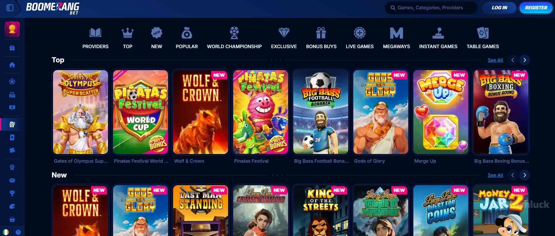 boomerang bet casino slot collection