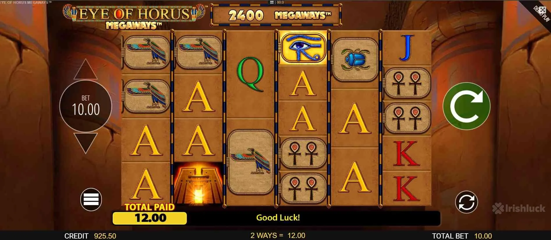 symbols of eye of horus megaways slot