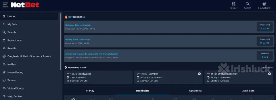 Netbet sportsbook odds