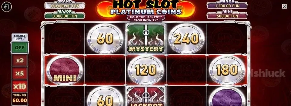 Hot Slot Platinum coins slot reels