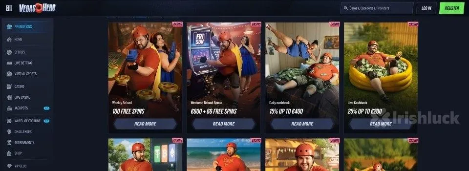 Vegas Hero Promotions