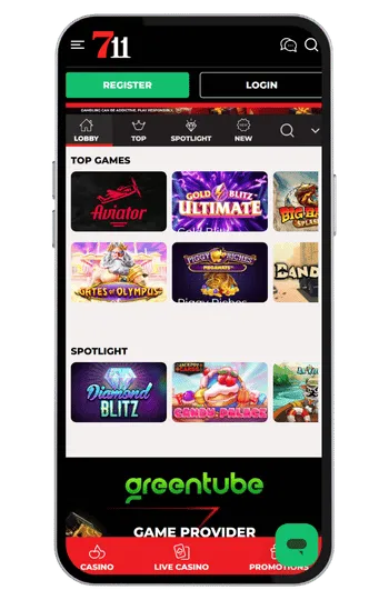 711 Casino game library