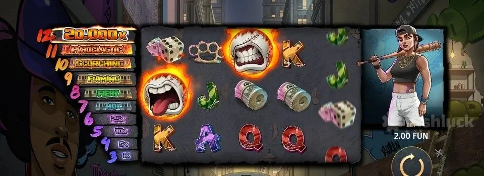 12 burning baseballs slot different modes