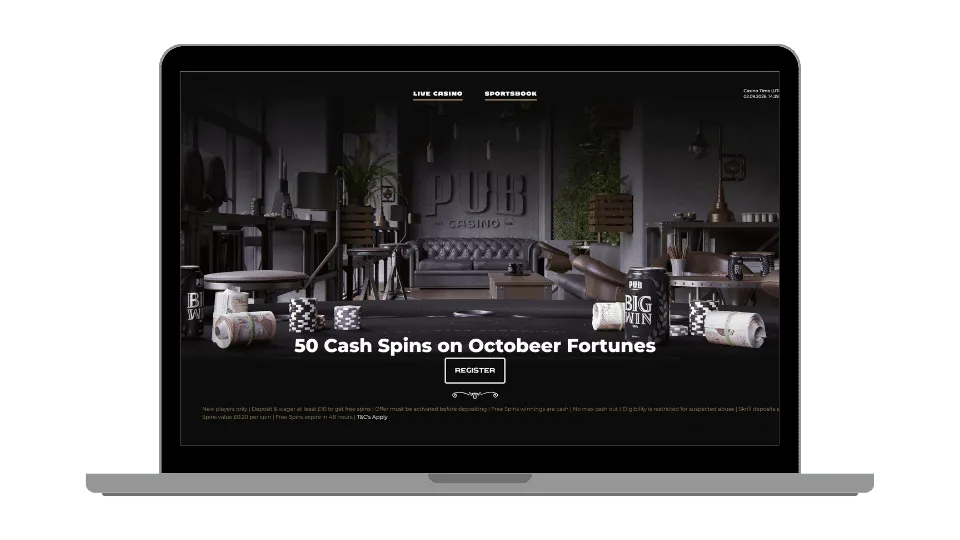 Pub casino welcome bonus offer