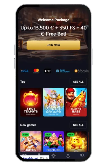 Rollxo casino home page