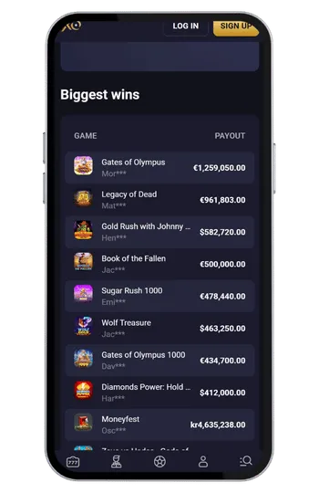 Rollxo biggest wins