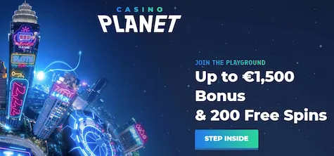 Casino Planet Ireland Welcome Bonus