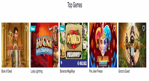 CasinoEuro Ireland Top Slot Games