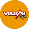 image of Vulkan Vegas logo in orange, red and white color