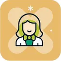 icon of a woman representing customer support
