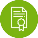 icon of a green document