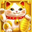 Lucky tiger gold coin symbol