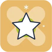 rating guidelines icon for irishluck featuring a white star on an orange background