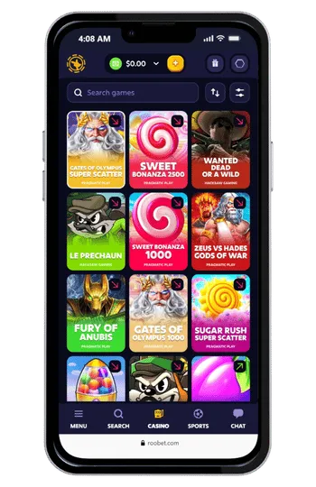 Roobet casino game library