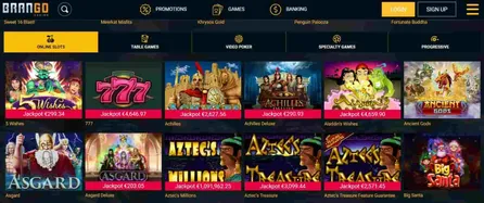 Casino brango slot games