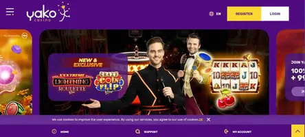 Yako casino homepage