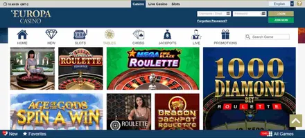 Europa casino table games