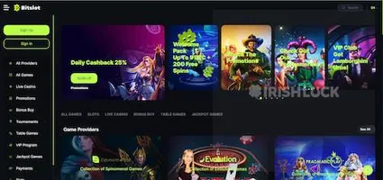 Bitslot casino homepage