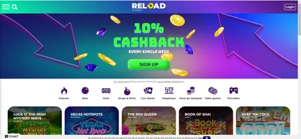 Reload casino homepage