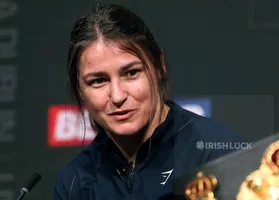 Katie Taylor during a press conference at The Mansion House, Dublin. Picture date: Monday March 20, 2023.