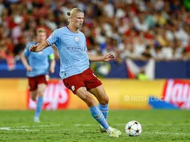 Erling Haaland of Manchester City during the UEFA Champions League Group G match between Sevilla FC and Manchester City played at Sanchez Pizjuan Stadum on Sep 6, 2022 in Sevilla, Spain.