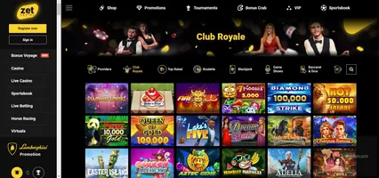 zetcasino live casino club royale live casino games live dealer games ireland