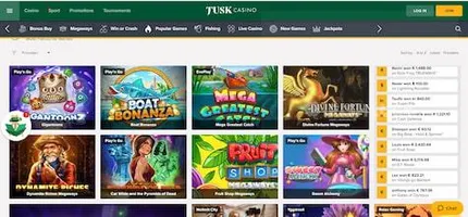 tusk casino popular games sweet bonanza gantoonz boat bonanza mega greatest catch best online slot game ireland