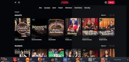 starda casino live casino roulette blackjack evolution gaming online live casinos ireland