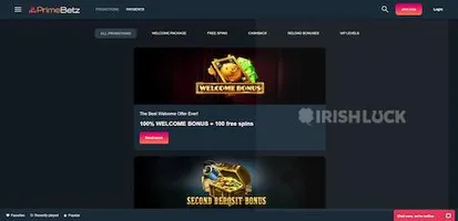 primebetz casino promotions online casinos ireland