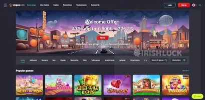 vegascoin casino homepage