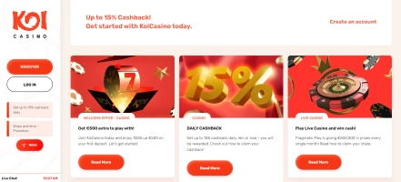 Koi Casino Bonuses and Promotions