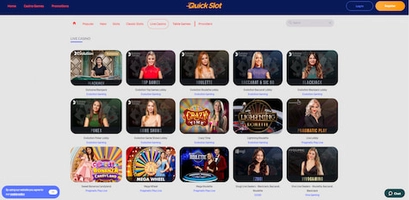 QuickSlot live dealer casino games