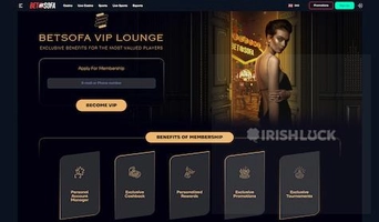 BetSofa VIP Lounge Cahback Bonuses