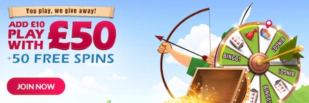 Robin Hood Bingo Promotion Welcome Bonus