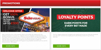 Sun Vegas Casino Promotions