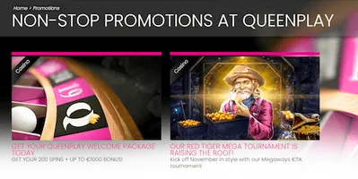 QueenPlay Casino Ireland Promotions