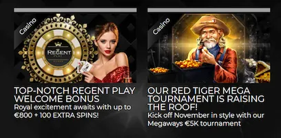 RegentPlay Casino Ireland Bonus