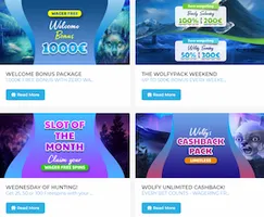 Wolfy Casino Ireland Bonus 2021