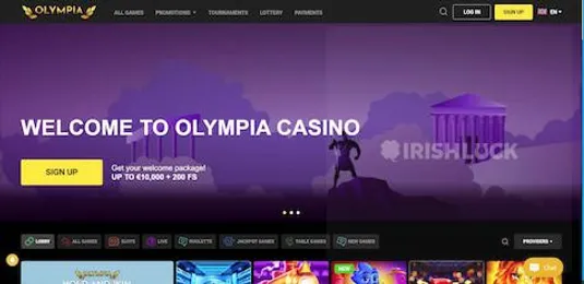 Olympia casino homepage