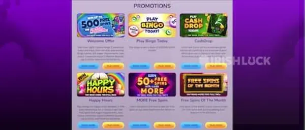 lights camera bingo casino ireland promotions casino review