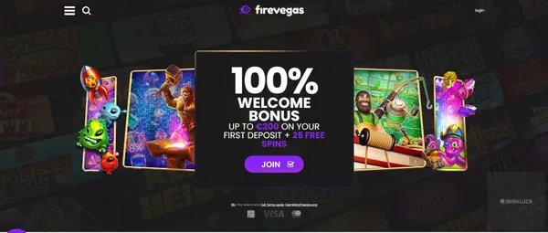 firevegas casino homepage online casinos ireland