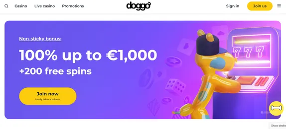 Doggo Casino Ireland Bonus